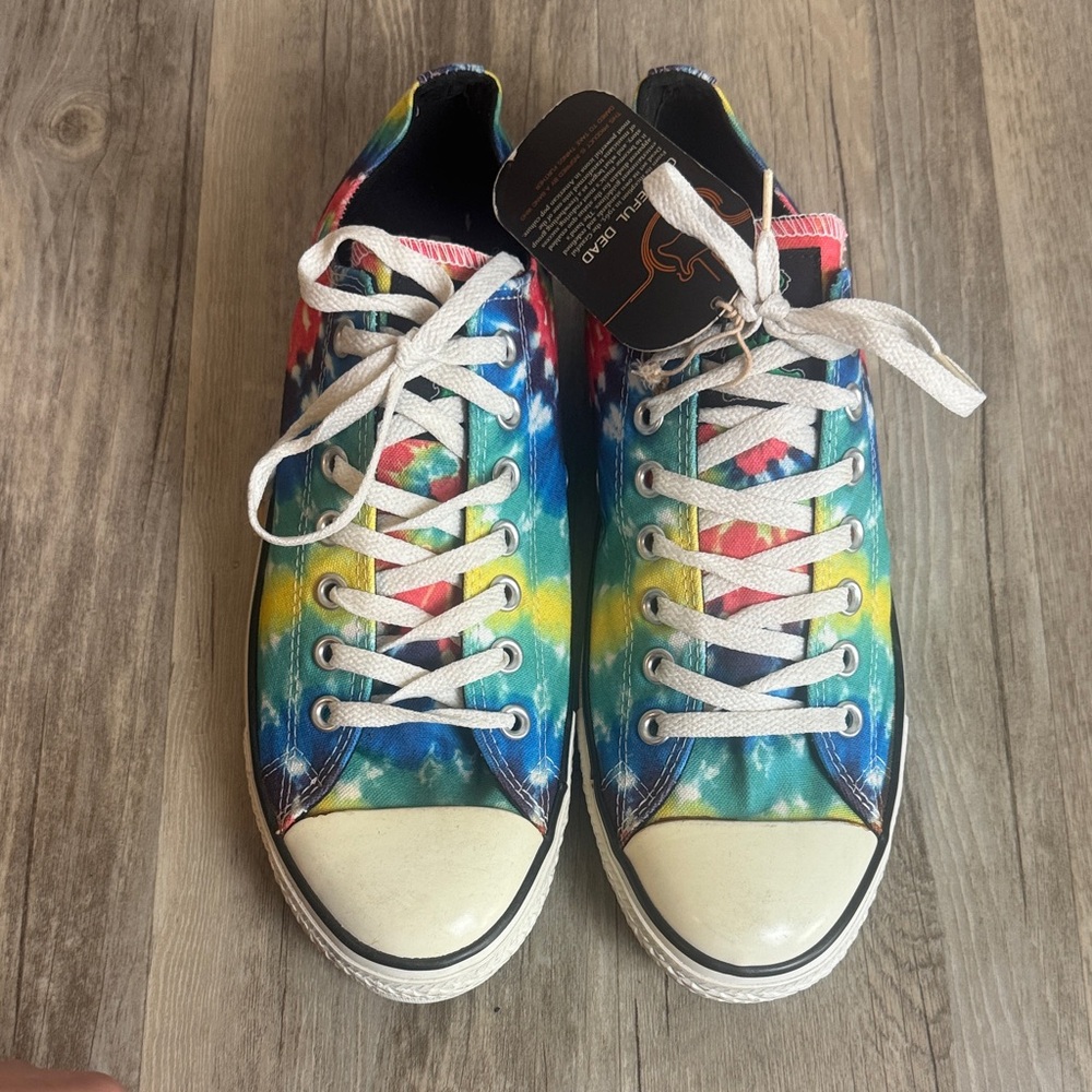 Rare Converse Grateful Dead Tie Dye Floral Low Top Sneakers Men’s 10 2008